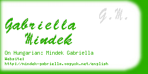 gabriella mindek business card